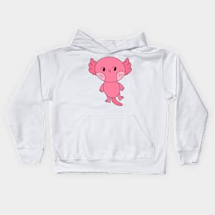 Funny Axolotl Art, Kawaii Axolotl lovers Kids Hoodie